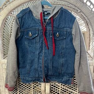 Vintage Y2K kids denim hoodie